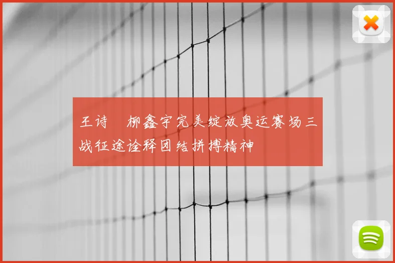 王诗玥柳鑫宇完美绽放奥运赛场三战征途诠释团结拼搏精神